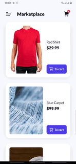 Shop App (my first react native project)