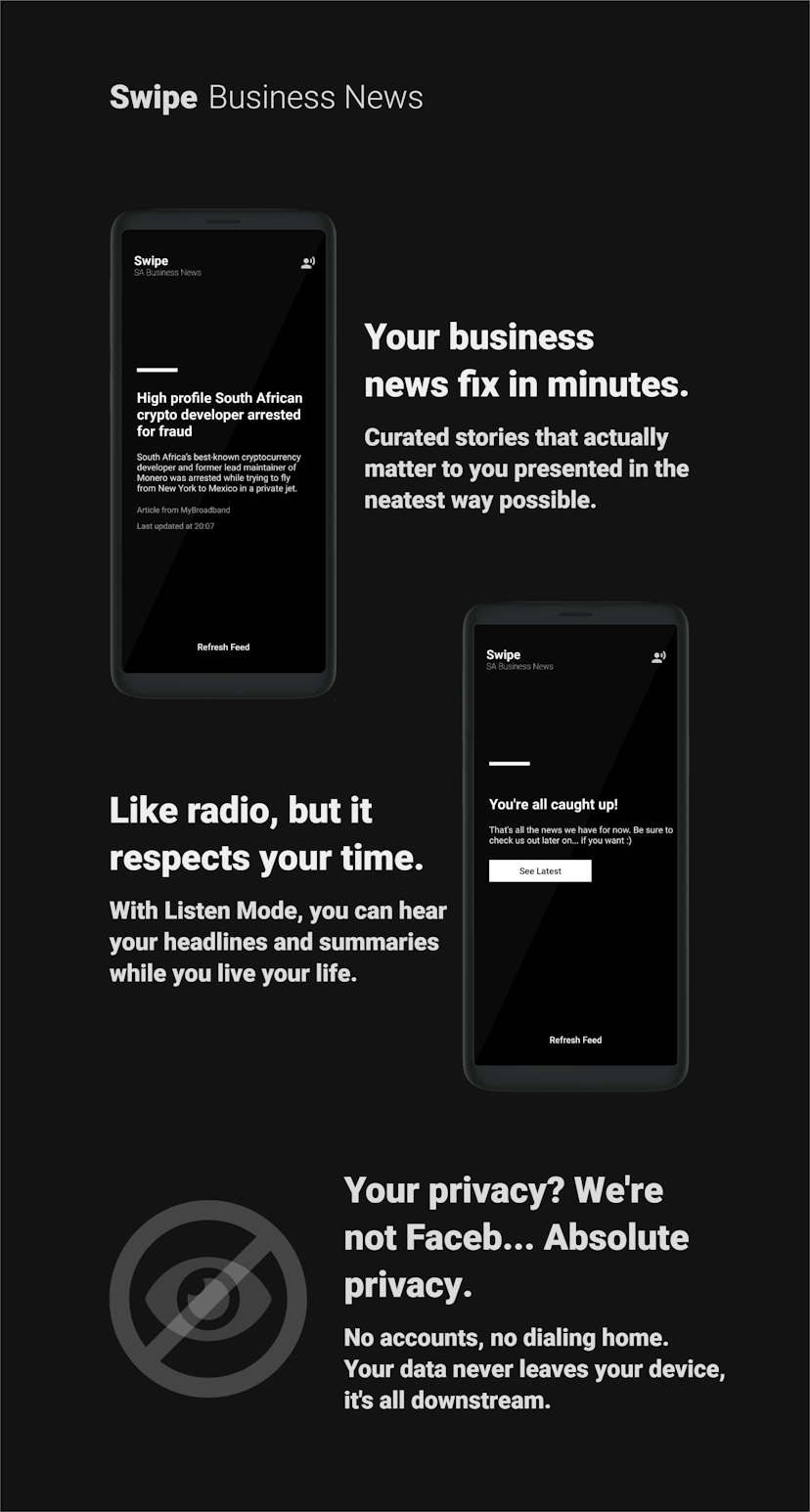 Minimalist News App for Android